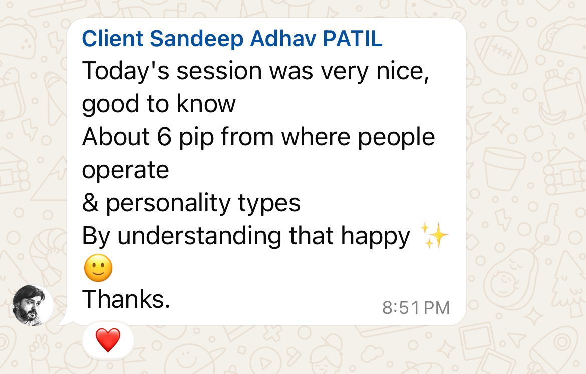 Client WhatsApp testimonial